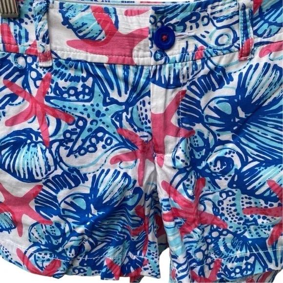 Lilly Pulitzer She Sells Sea Shells Callahan Shorts | Size:2 - Picture 8 of 14
